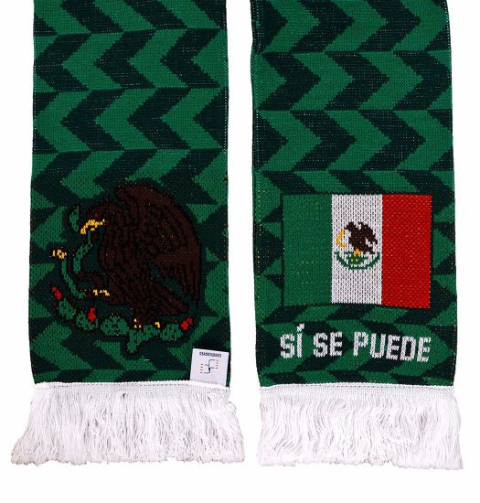 Wholesale 100% Acrylic Soccer Football Team Knit Football Scarf Custom