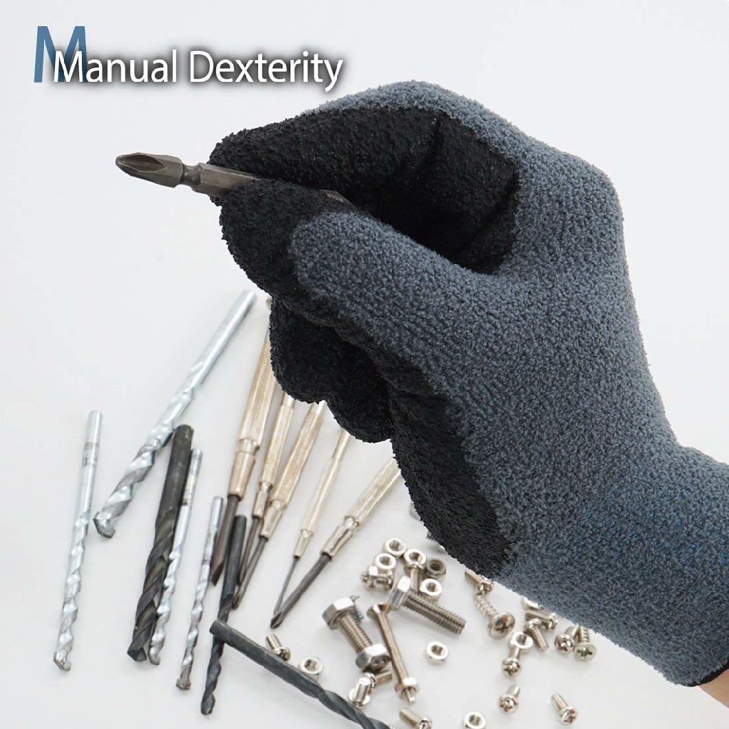 100% Polyester Warm Fleece Spandex Stretch Fit Winter Work Gloves