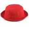 100% Cotton Blank Packable Bucket Red Hat with Ventilation Eyelets