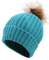 Acrylic Unisex Winter Warm Chunky Slouchy Beanie Knit Hat Woman Sex with POM POM