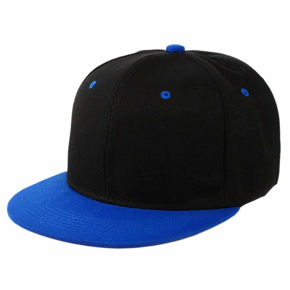 100% Polyester 6-Panel Flat Bill Snapback Baseball Cap Hip Hop