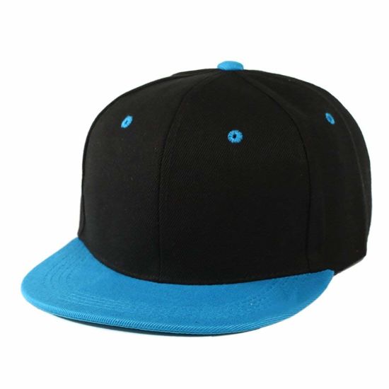100% Polyester 6-Panel Flat Bill Snapback Baseball Cap Hip Hop