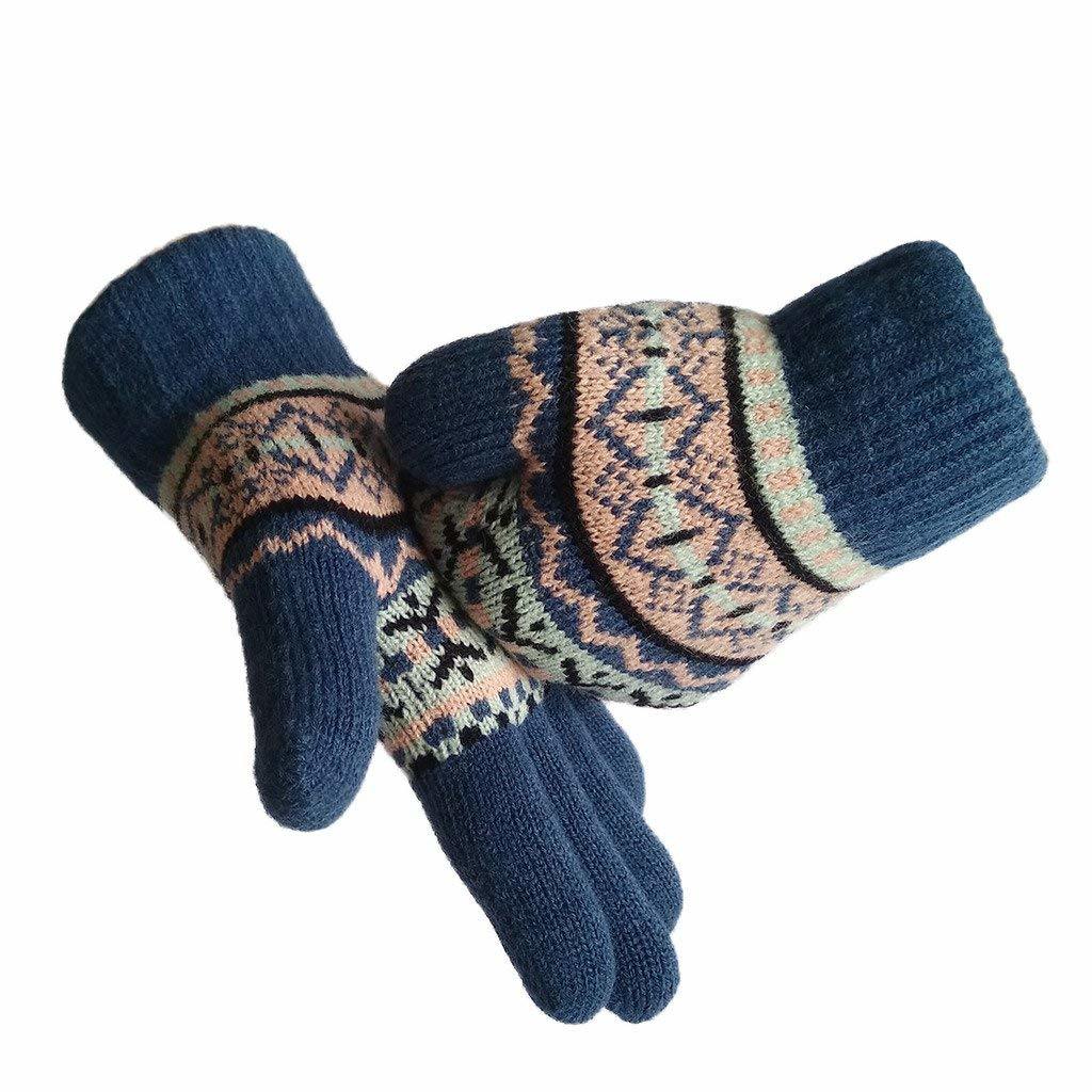 BSCI Audit Custom Warm Winter Colorful Women and Kids Knit Gloves