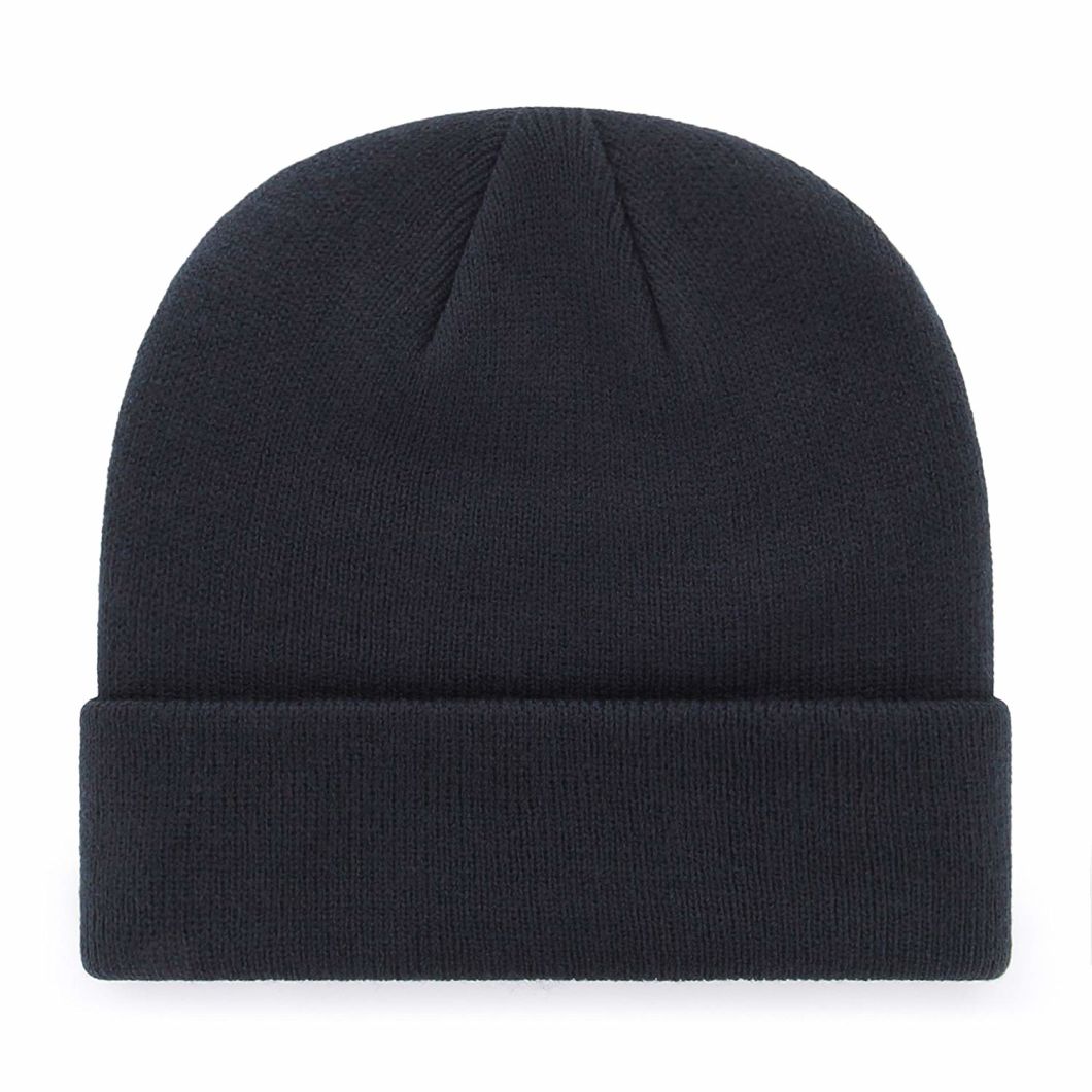 Embroidered Logo Acrylic Winter Soft Warm Knitted Beanie Hat