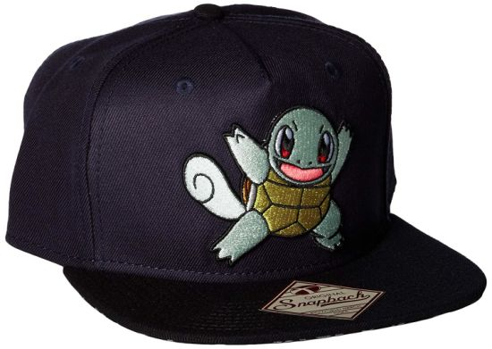Custom Cotton Baseball Style Squirtle Color Snapback Hat Striped Cotton Snap Cap