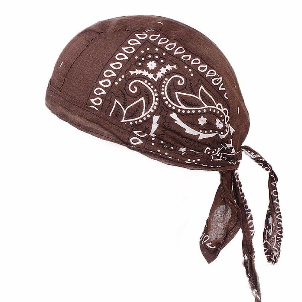 Wholesale Custom Breathable Quick-Dry Sport Bandana Hat Pirate Durag Cap