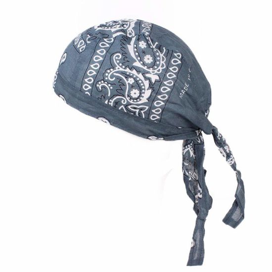 Wholesale Custom Breathable Quick-Dry Sport Bandana Hat Pirate Durag Cap