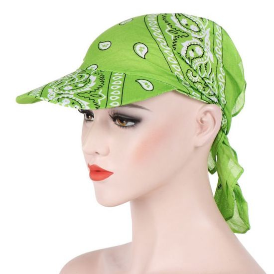 Wholesale 100% Polyester Lady Women Custom Sport Bandana Cap