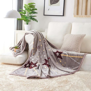 Sedex Audit Bright Star Pattern Flame Retardant Fleece Blanket