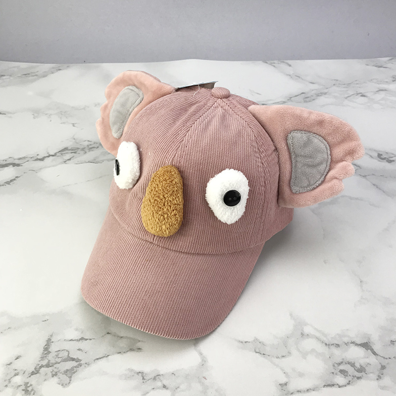 Embroidery Lovely Sports Animal Design Funny Children Cotton Cartoon Kids Cap