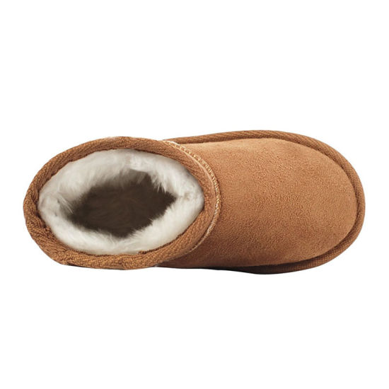 Kids Anti Rubber Sole Casual Fashion Winter Wool Short Tube Snow Warm Boots