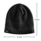 100% Soft Acrylic Custom Beanie Knitted Warm Black Hat Winter