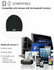 Polyester Outdoor Headphone Unisex Music Hat with Wireless Bluetooth
