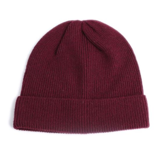 Wholesale Custom Blank Unisex Beanie Knitted Winter Warm Wooly Hat