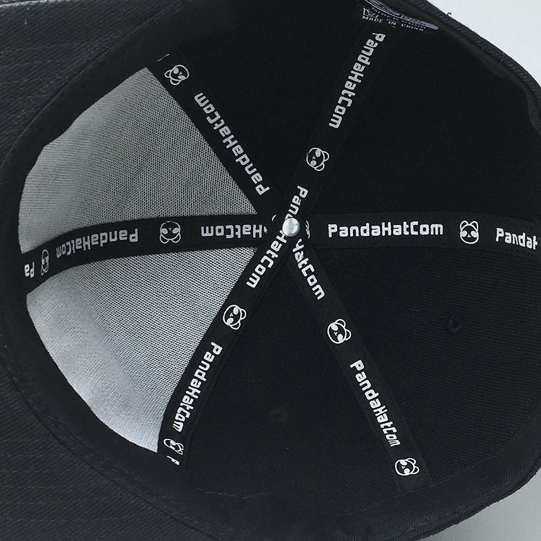 100% Polyester Adjustable 6-Panel Cursive 3D Puff Embroidery Hat