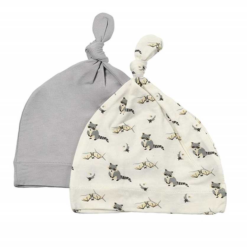 Soft Knotted Toddler Beanie Bamboo Rayon New Born Baby Cap