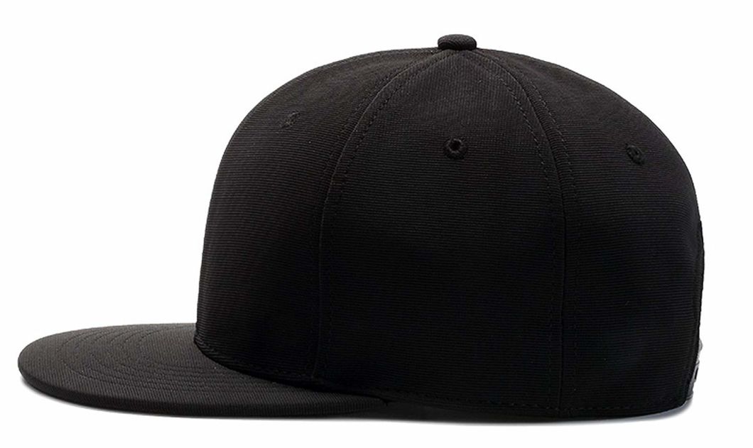 Adjustable Fashion Hip Hop Blank Customized Flat Brim Cap Snapback with 6 Embroidered Eyelets