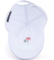 Adjustable Cotton Pattern Rose Embroidered Floral Baseball White Cap
