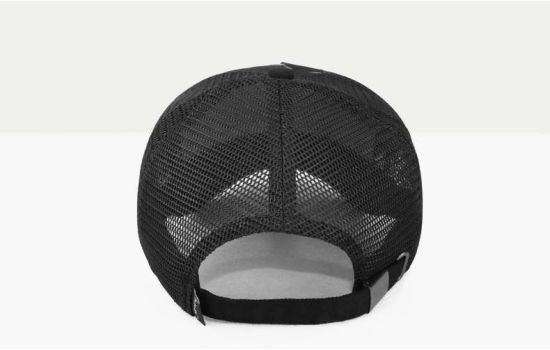 Printed Cotton Dome Black Custom Sport Running Baseball Mesh Cap