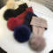 Kid′s Warm Faux Fur POM Winter Crochet Knitted Beanie Hats