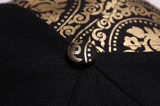 Wholesale Custom 100% Cotton 6-Panel Black 3D Embroidery Snapback