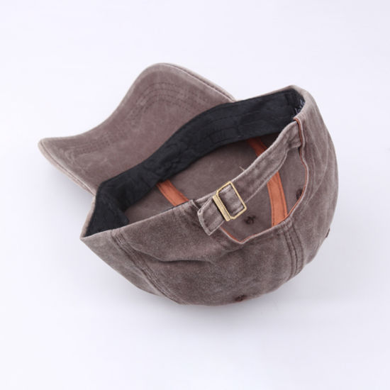 BSCI Audit Adjustable Plain Distressed Dyed Washed Cotton Baseball Cap