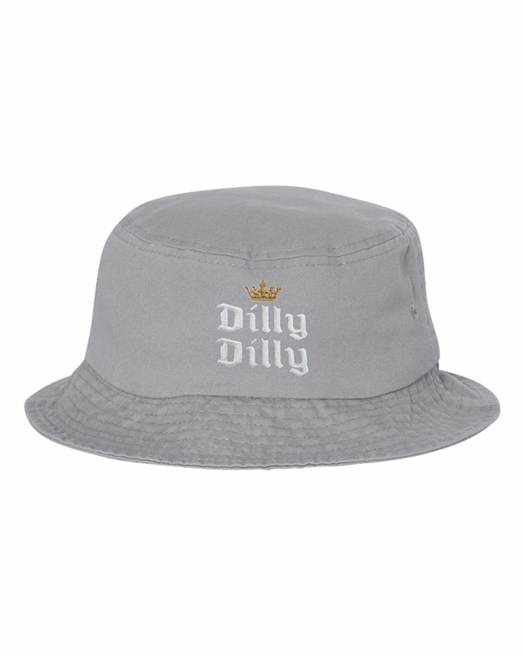 100% Cotton Promotional Flat Crown Embroidered Fashion Bucket Hat