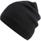 High Quality Plain Custom Color Fleece Lining Black Knitted Beanie Hat with for Wholesale