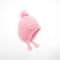Custom Acrylic Warm Knitted Fleece Earflap Baby Beanie Hats Crochet
