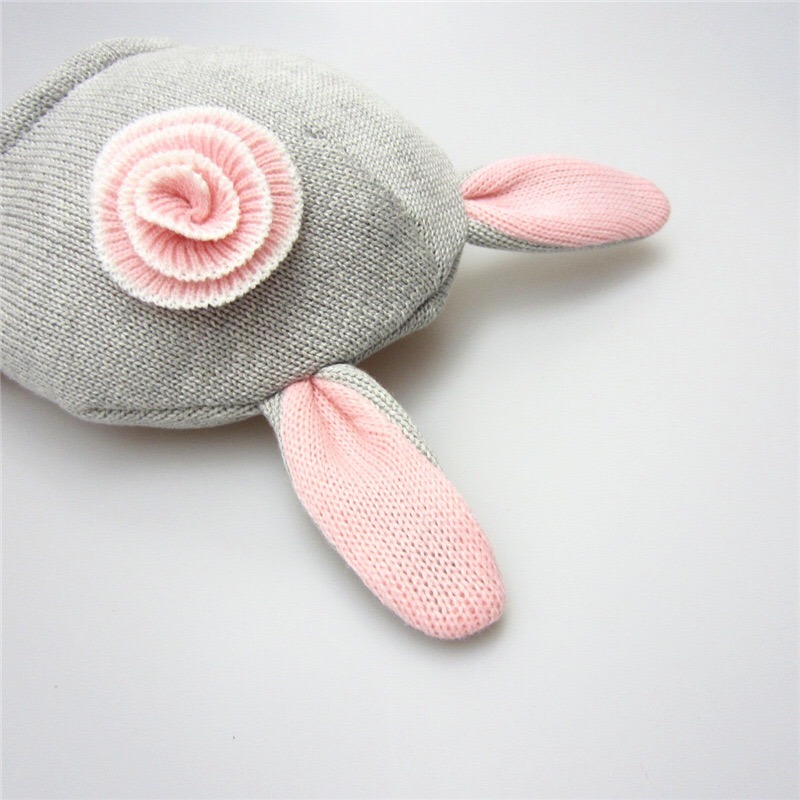 Fashion Acrylic Winter Hats Baby Girl Beanie with Ear Flap