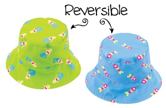Kids 100% Polyester Outdoor Printed Lovely Baby Sun Protection Children Bucket Reversible Hat