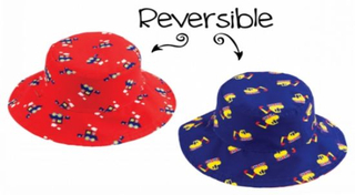 Kids 100% Polyester Outdoor Printed Lovely Baby Sun Protection Children Bucket Reversible Hat
