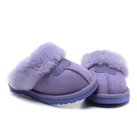 Indoor Floor Fur Slippers China Sheepskin 100% Pure Wool Fluffy Sheepskin Slippers