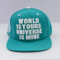 100% Cotton Adjustable Fashion 3D Embroidery Custom Snapback Caps
