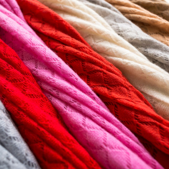 BSCI Audit Blank Sample Cashmere Knit Scarf Knit Cashmere Scarf