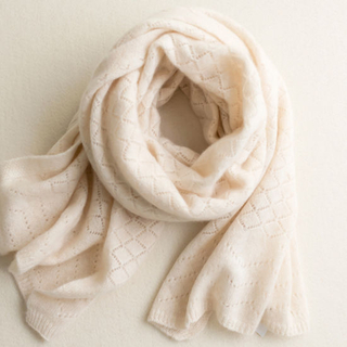 BSCI Audit Blank Sample Cashmere Knit Scarf Knit Cashmere Scarf
