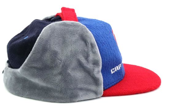 Children Fashion Winter Multi Earflaps Wool Embroidered Snapback Kid Caps Customized