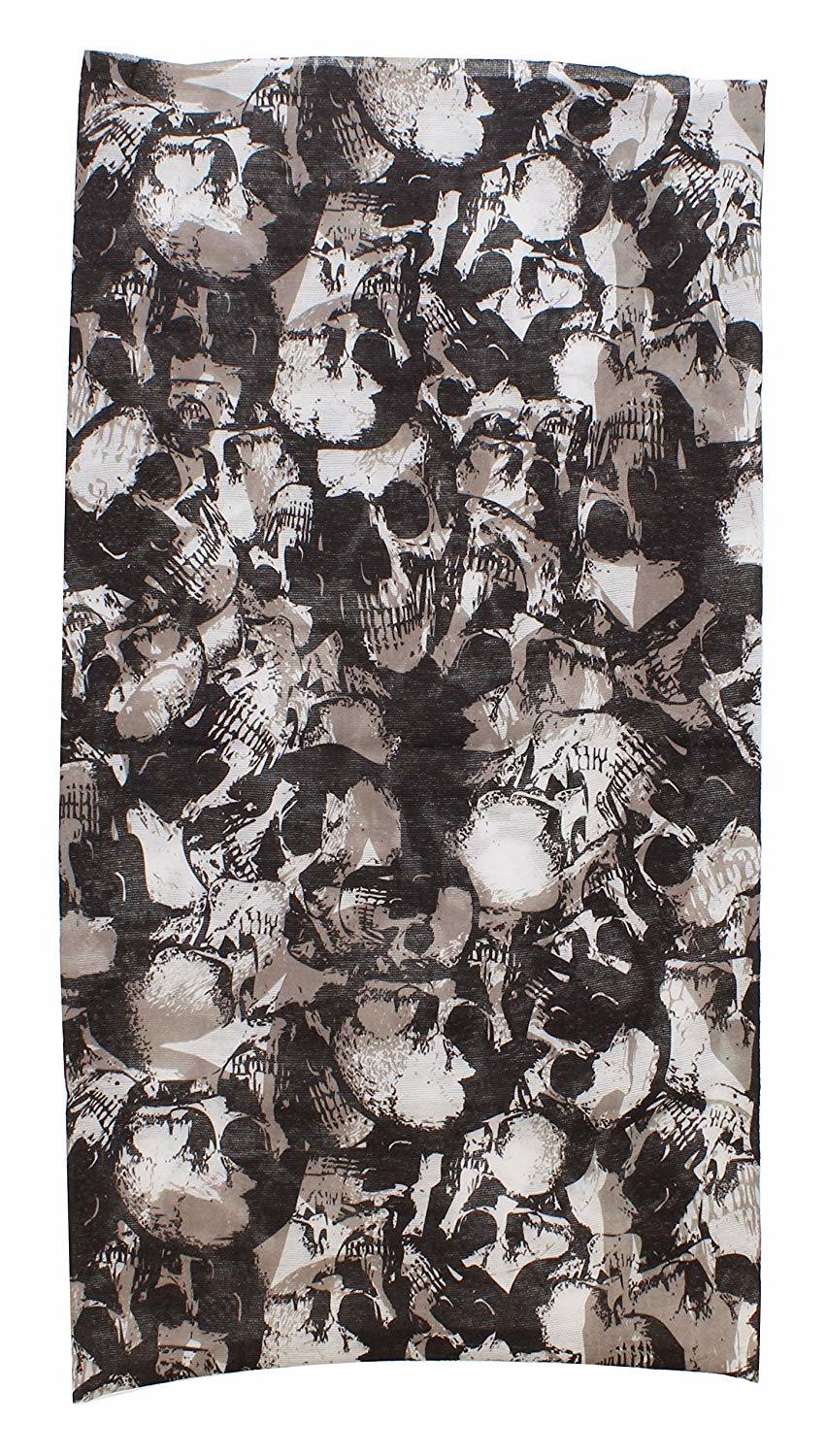 Custom Man Women Polyester Multifunctional Seamless Skull Tube Bandana