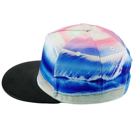 Promotional Polyester Fashion Sublimation Snapback Hip Hop Printed Cap