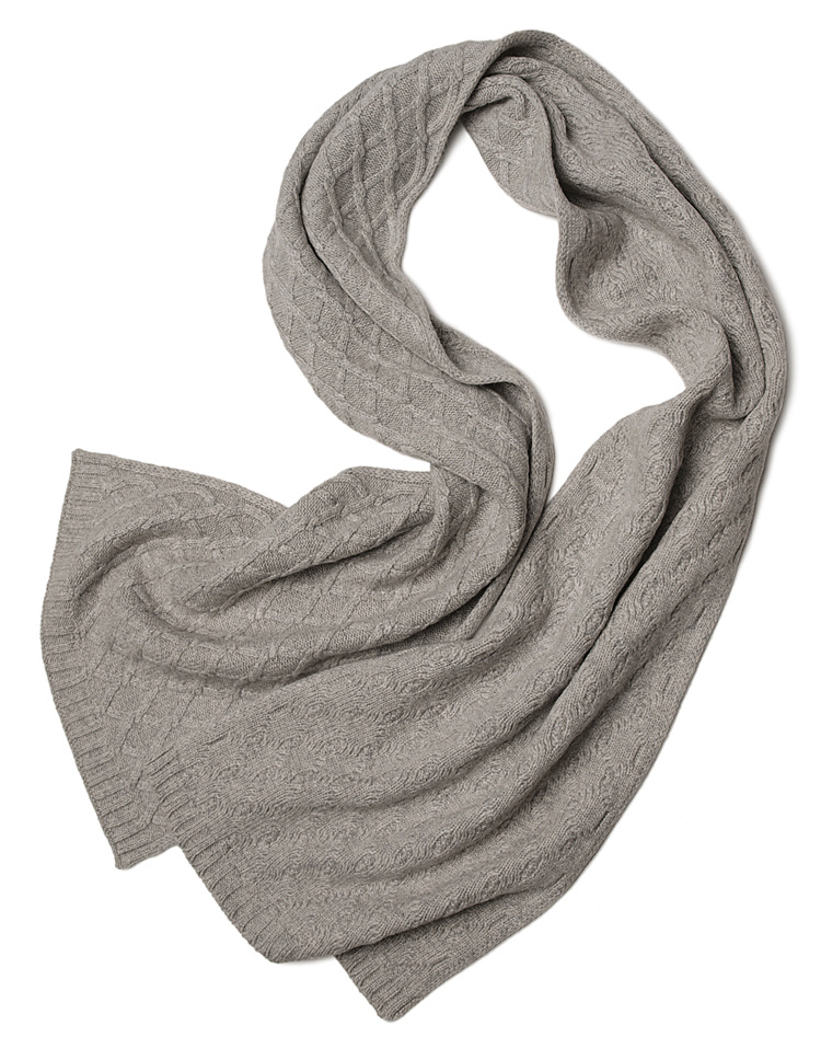 Custom Cotton Knit Soft Winter Beanie Hat Scarf Glove Set