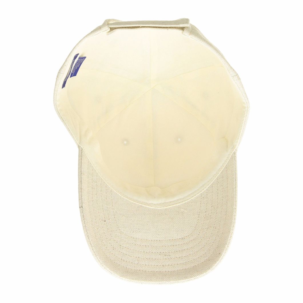 Custom Adjustable Blank White Baseball Cap Wool 6 Panel Hat