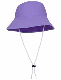 Custom Nylon Lightweight Wide Brim Sun Protection UV Reversible Kids Bucket Hat
