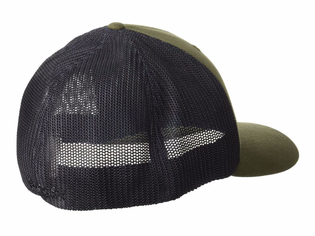 Custom Cotton 6-Panel Curved Brim Patch Trucker Hat No Mesh
