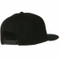 BSCI Audit 100% Acrylic Soft Black Plain Cap Wool Snapback