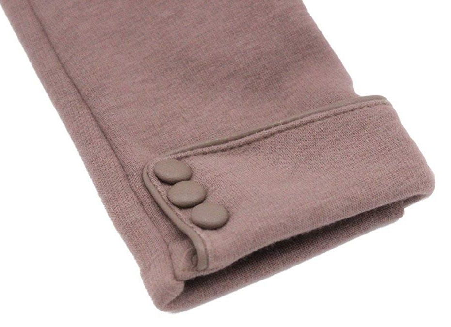 Touchscreen Fleece Windproof Winter Warm Wear Fashion Gloves with Button