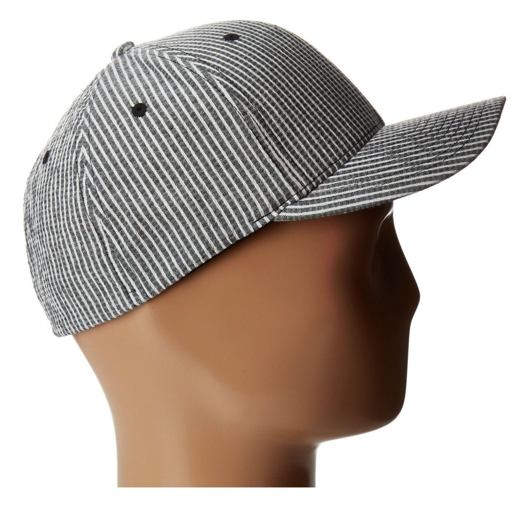 Sedex Audit 6-Panel Blank Striped Flexfit Hat with 100% Cotton