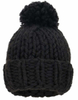 Soft Warm Beanie Chunky Knit Hat with Faux Far POM POM