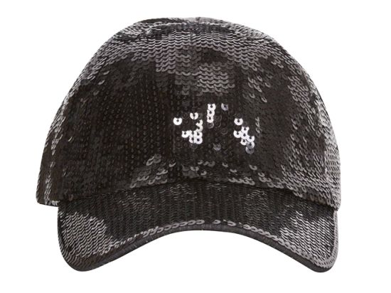 100% Polyester Adjustable Curved Bill Baseball Sequin Hat Wholesale