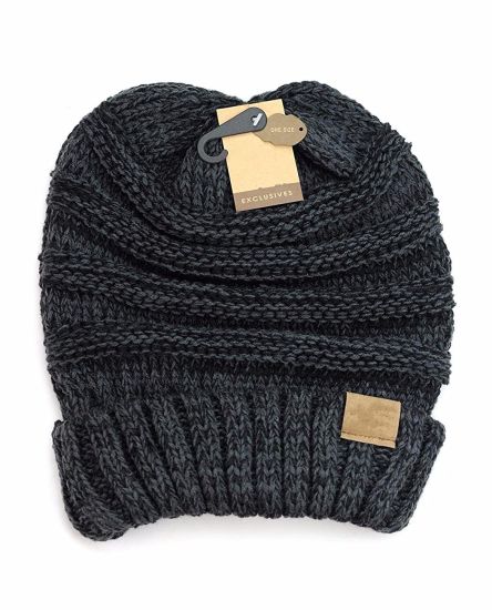 100% Acrylic Baggy Winter Warm Knitted Slouchy Oversized Women Beanie Hat