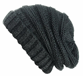 100% Acrylic Baggy Winter Warm Knitted Slouchy Oversized Women Beanie Hat